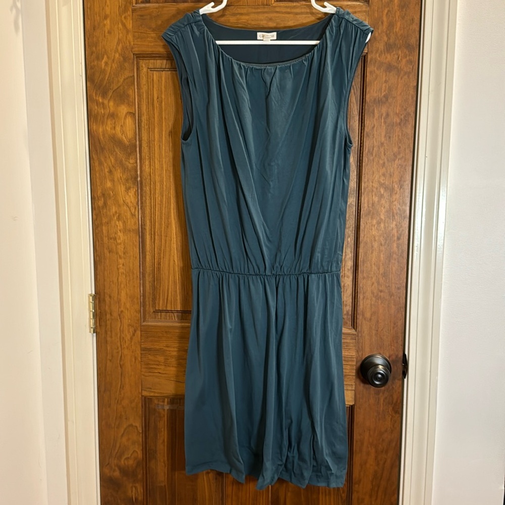 Garnet Hill Dress, Blue, Large